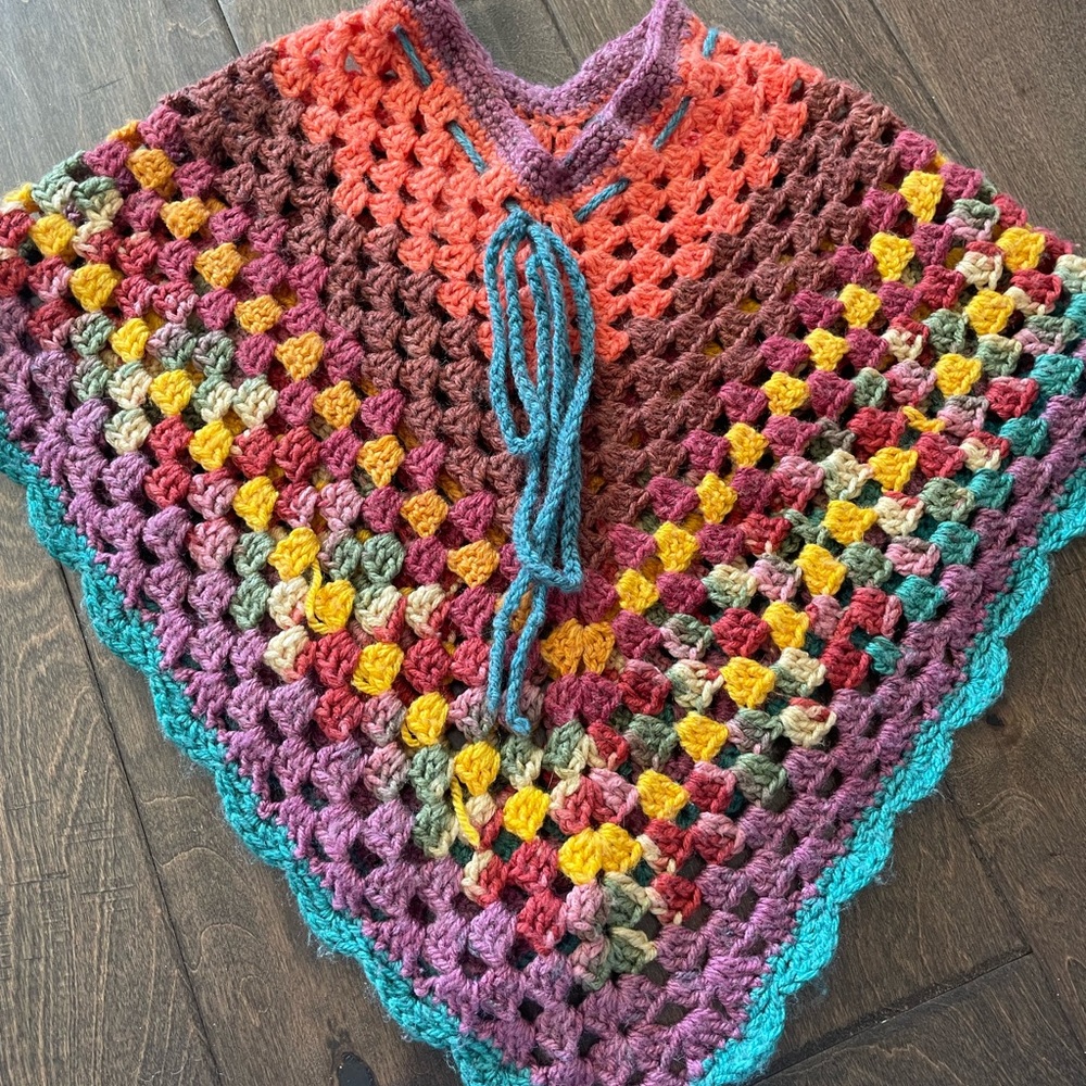 Hand crafted poncho